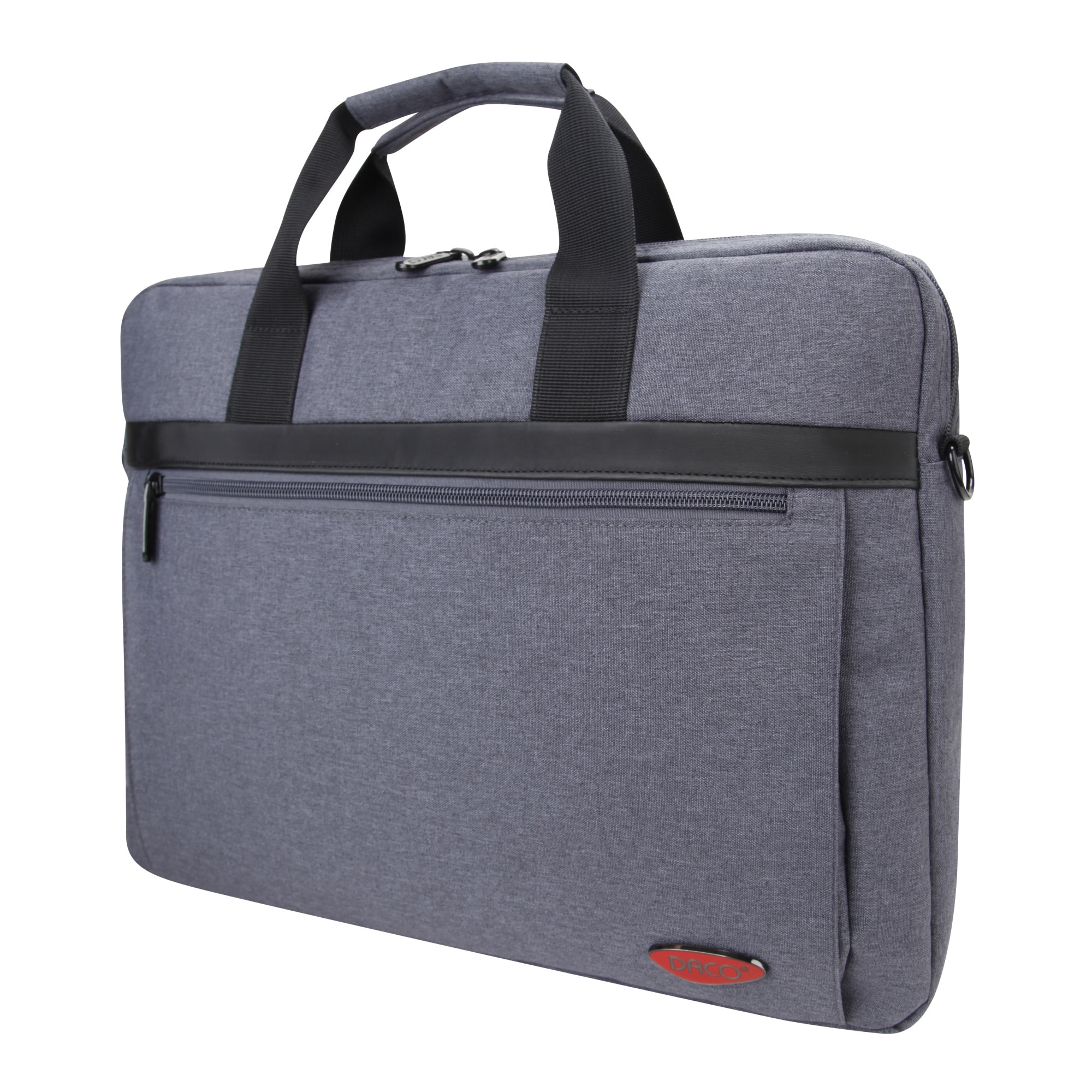 Geanta laptop, Daco, 41.5 x 6.6 x 31 cm, Gri/Negru