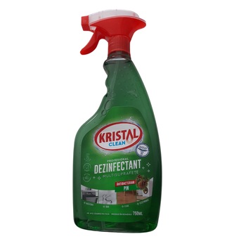 Solutie dezinfectanta antibacteriana Kristal Clean, 750ml Solutie dezinfectanta antibacteriana Kristal Clean, 750ml