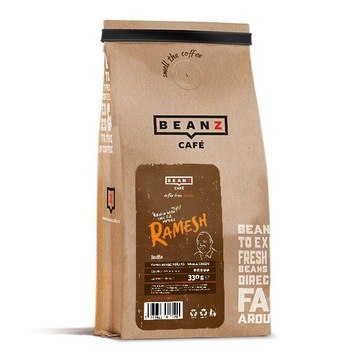 Cafea boabe BeanZ Ramesh India, 100% Arabica, 330g