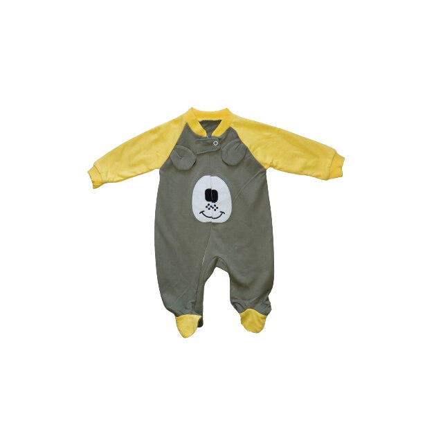 Salopeta cu botosei, maneca lunga, multicolora