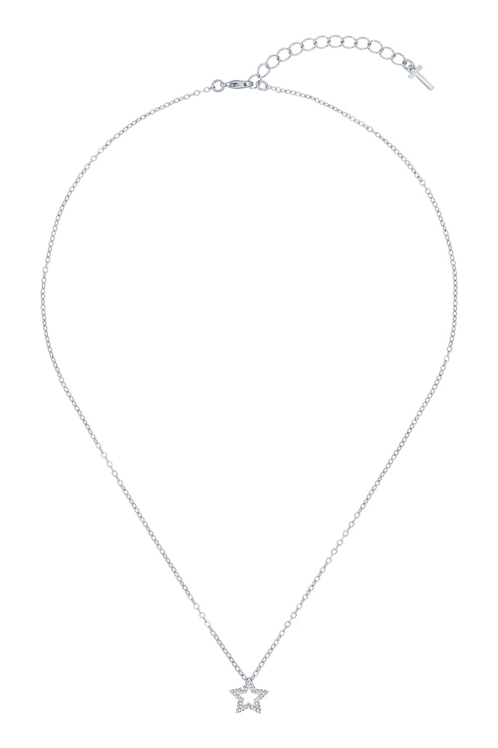 Ted Baker, Colier ajustabil cu pandantiv in forma de stea, Argintiu