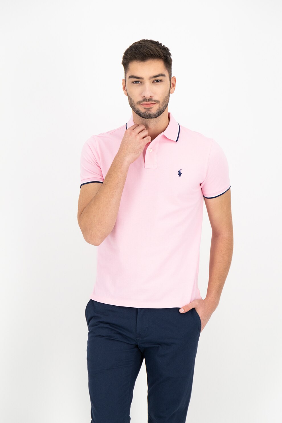 Polo Ralph Lauren, Tricou polo slim fit Classics, Roz