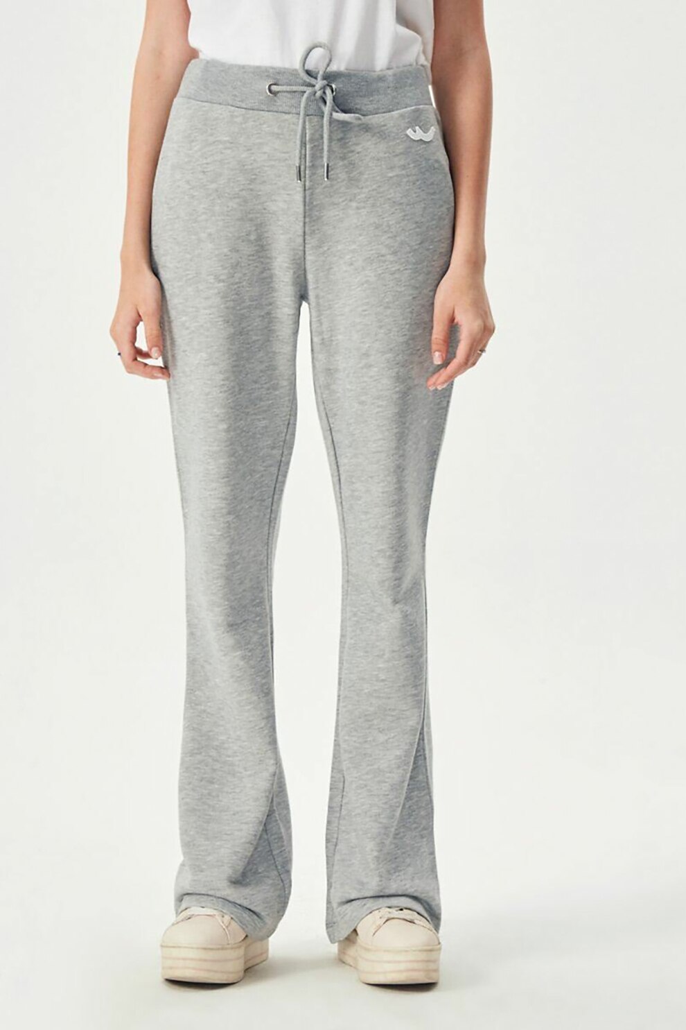 LTB, Pantaloni sport cu cordon, Gri deschis melange