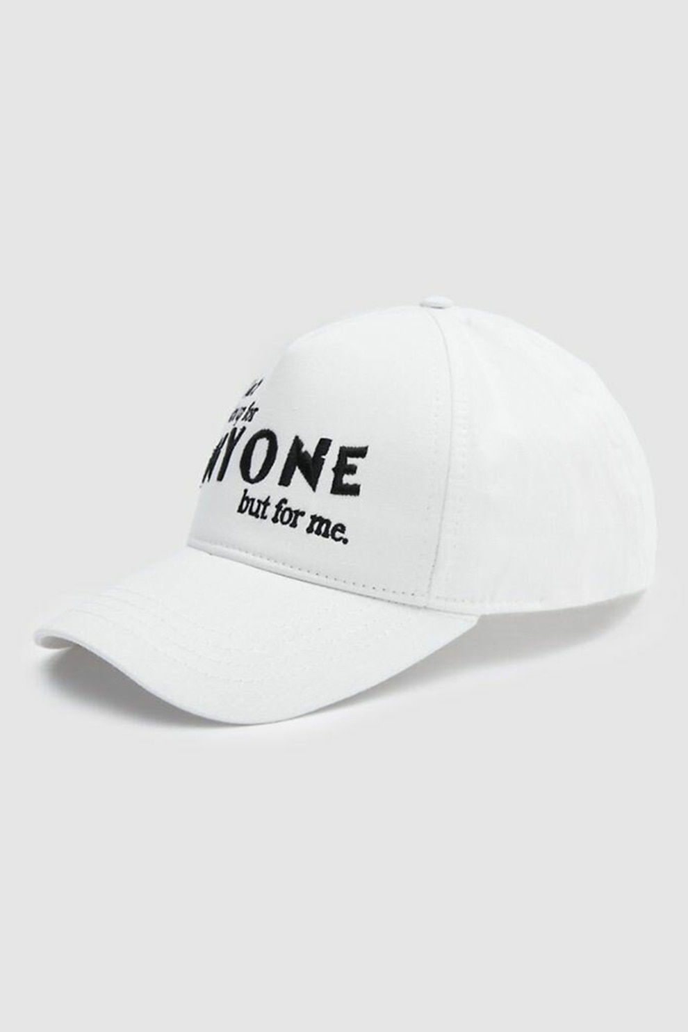 LTB, Sapca baseball cu text brodat Velcro, Alb/Negru