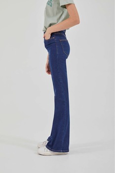 LTB, Blugi bootcut cu talie inalta, Bleumarin LTB, Blugi bootcut cu talie inalta, Bleumarin