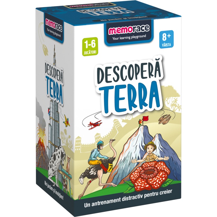 Joc educativ MemoRace - Descopera Terra, lb. romana
