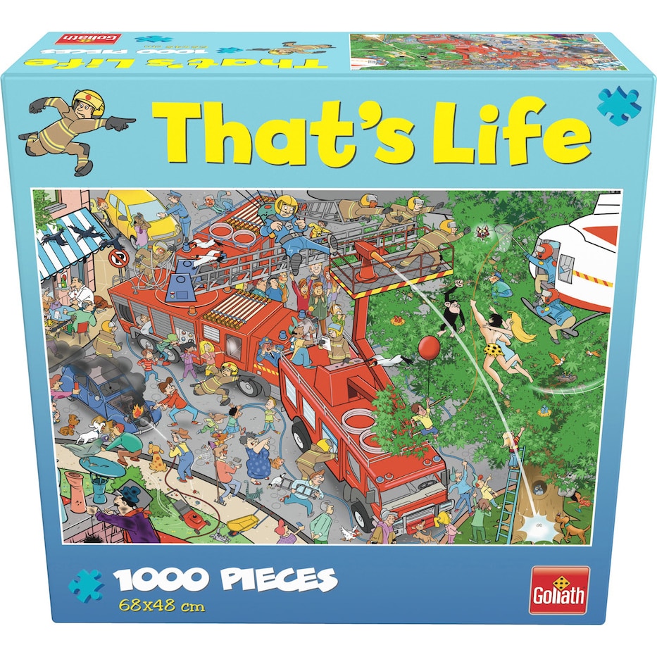 Puzzle Goliath That's life - Cauta si gaseste, Brigada de pompieri, 1000 piese