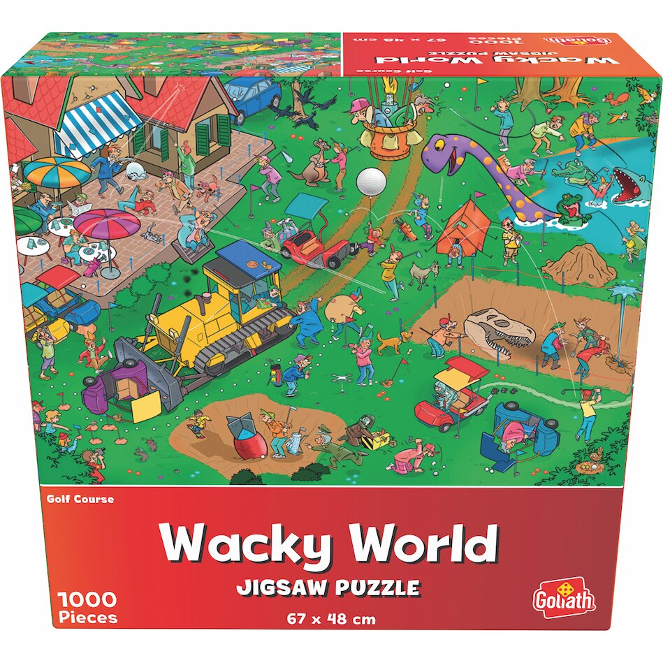 Puzzle Goliath Wacky world - Cauta si gaseste, La golf, 1000 piese