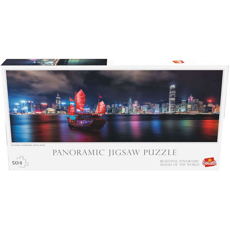 Puzzle panoramic Goliath - Portul Victoria din Hong Kong, 504 piese