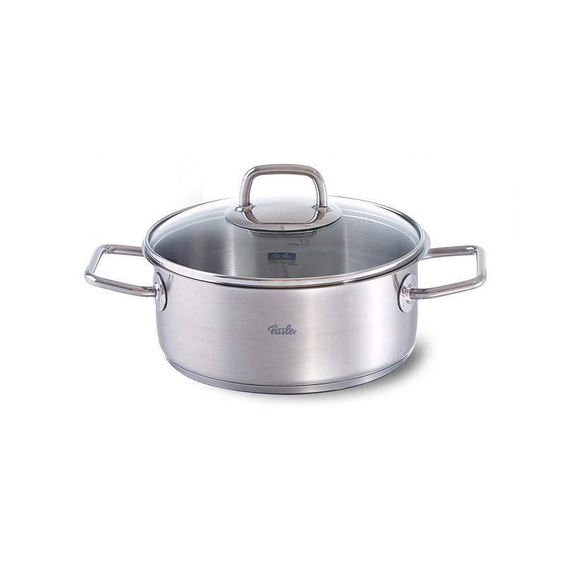 Oala cu capac Viseo, Fissler, 2.4 l, Otel, Argintiu