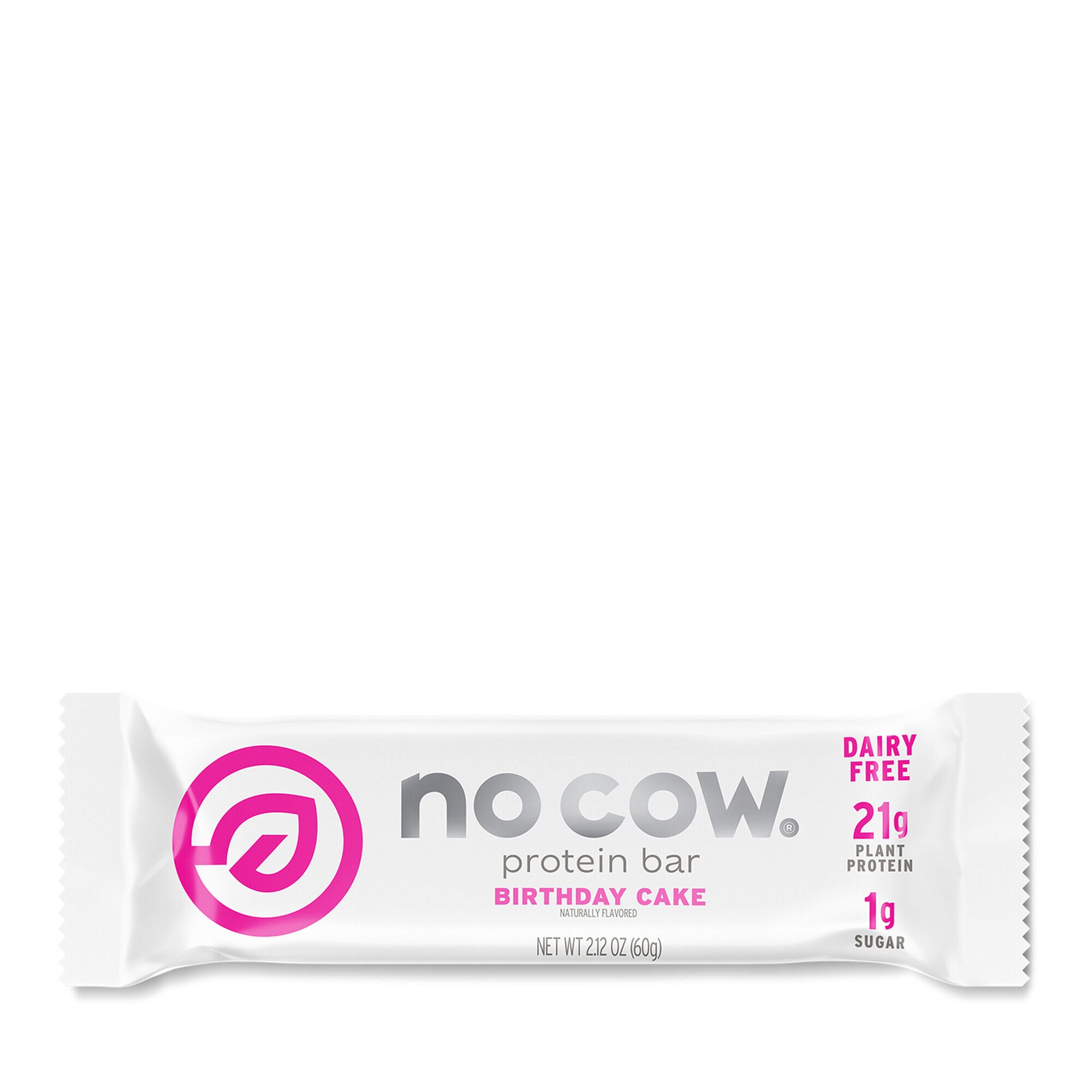 Baton Proteic cu Aroma de Tort Aniversar, GNC No Cow Protein Bar, 60 g