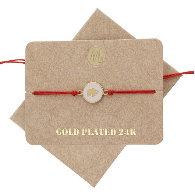 Bratara Martisor Elefant Alb