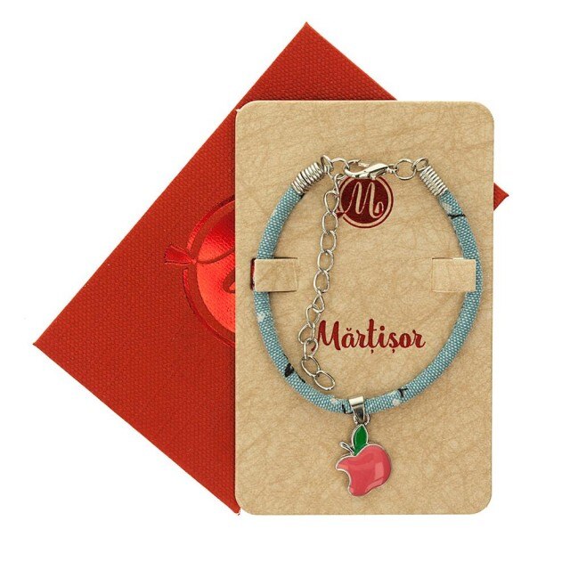 Bratara Turcoaz cu Mar Roz Inchis