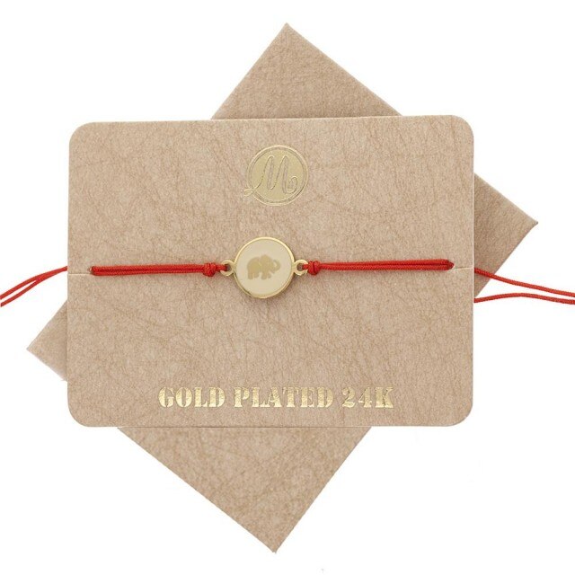 Bratara Martisor Elefant Bej