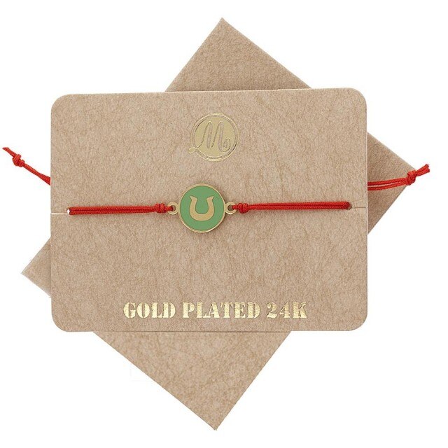 Bratara Martisor Potcoava Verde