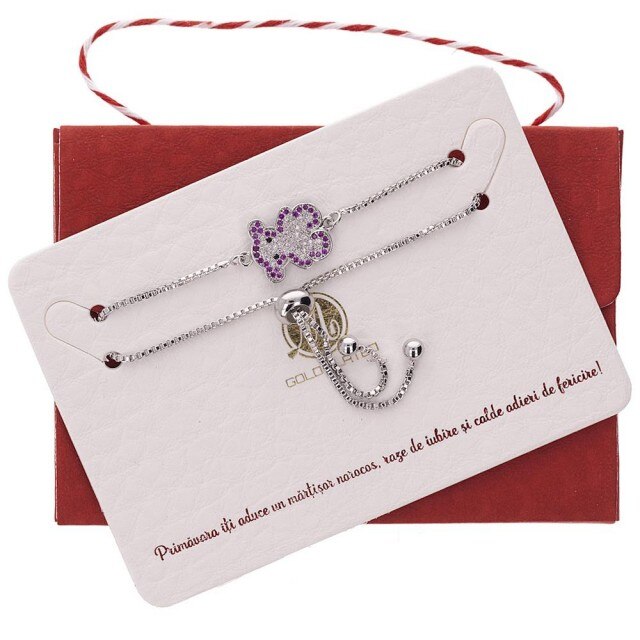 Bratara Argintie Premium Ursulet