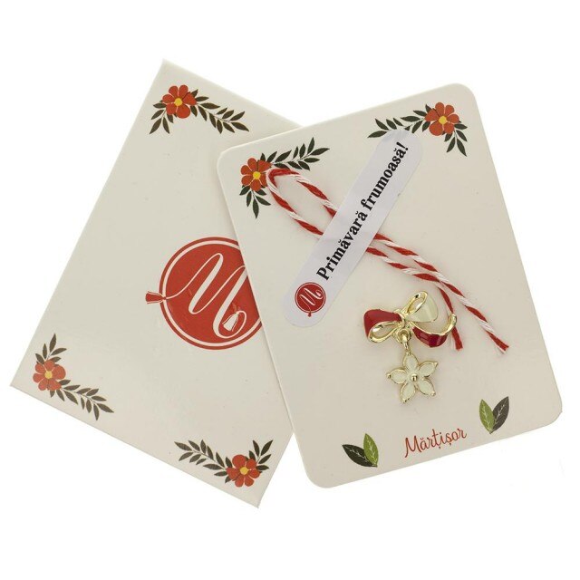 Brosa Jucausa Floare Alba