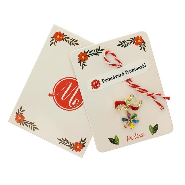 Brosa Jucausa Floricica Colorata