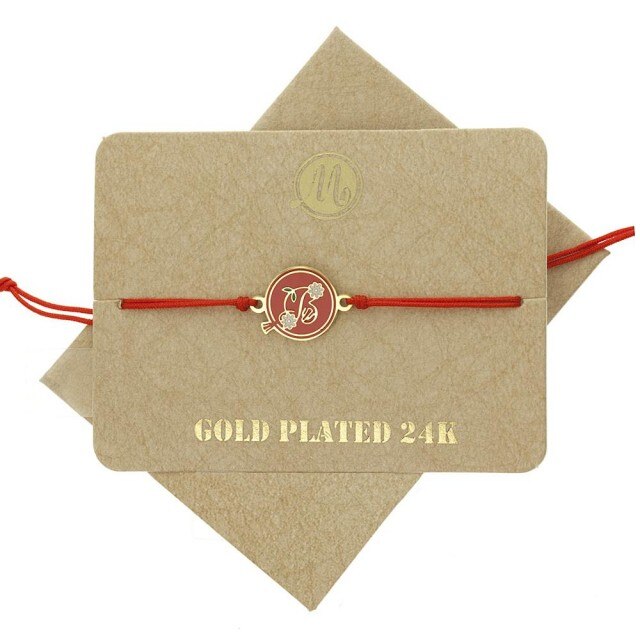 Bratara martisor Initiala stilizata B