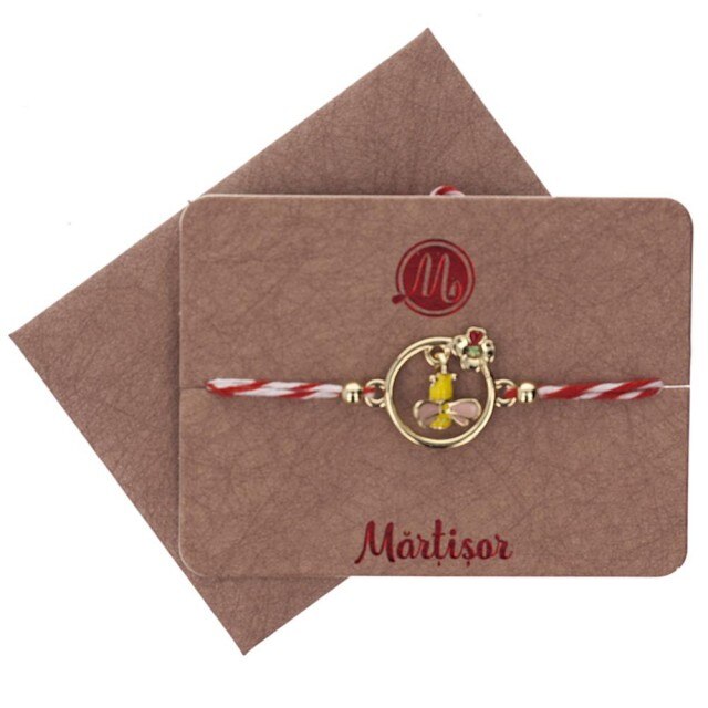 Bratara Aurie Jucausa Albinuta Roz