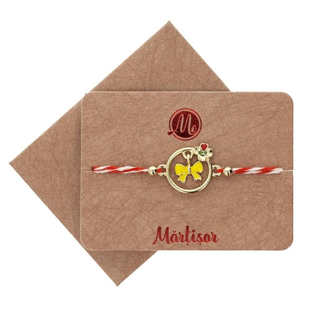 Bratara Aurie Jucausa Fundita Galbena