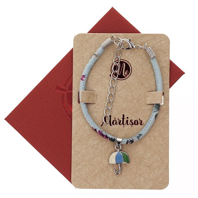 Bratara Colorata cu Umbrela Albastra