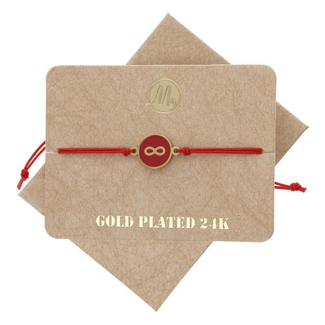 Bratara Martisor Infinit Rosu