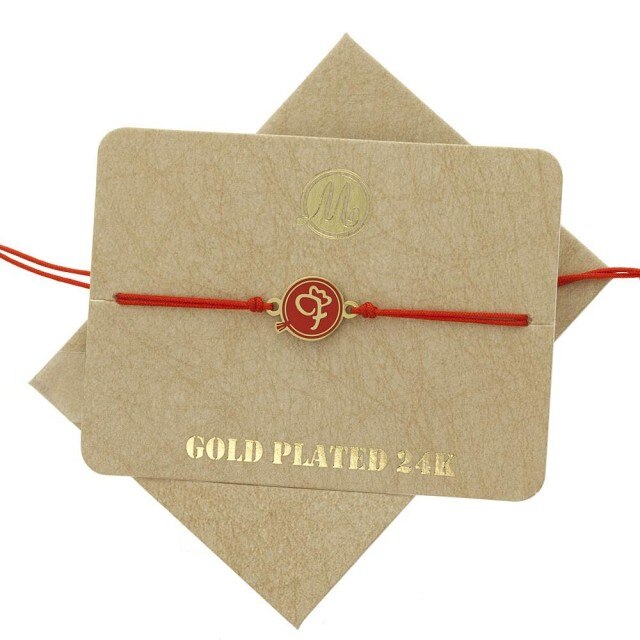 Bratara martisor Initiala F