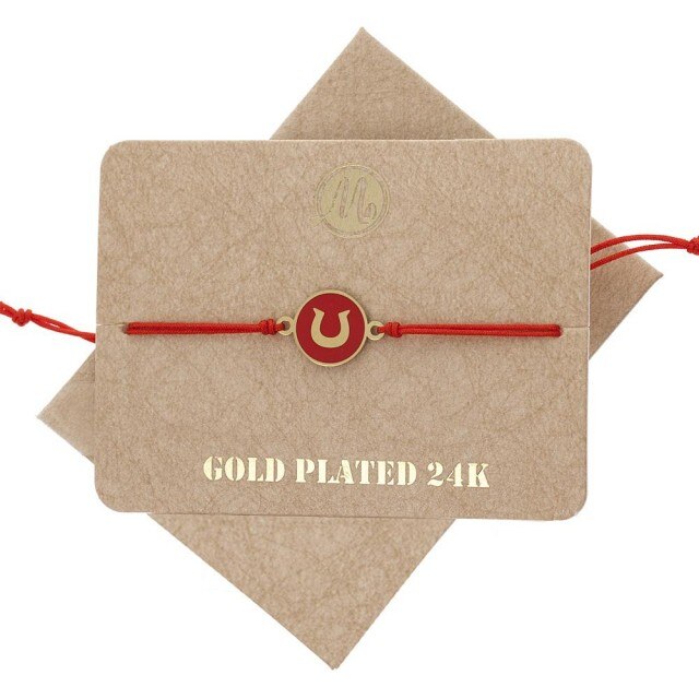 Bratara Martisor Potcoava Rosie