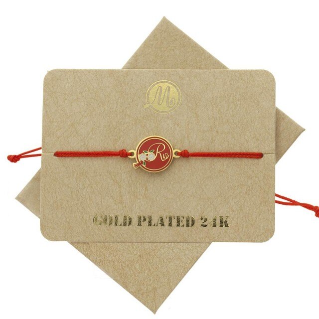 Bratara martisor Initiala stilizata R