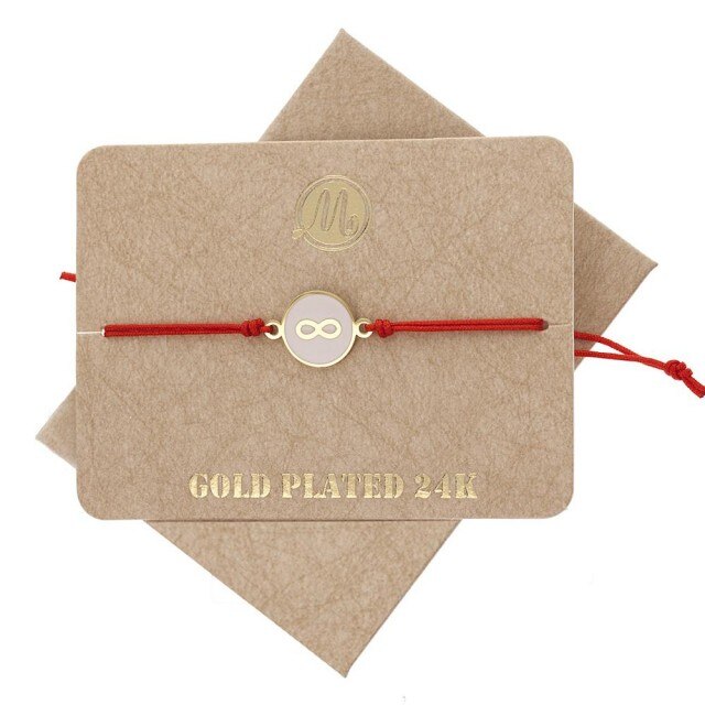 Bratara Martisor Infinit Alb