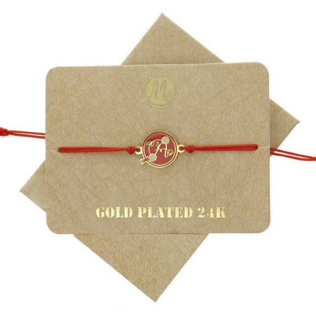 Bratara martisor Initiala stilizata A