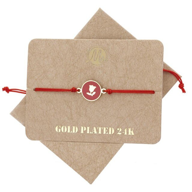 Bratara Martisor Lalea Rosie