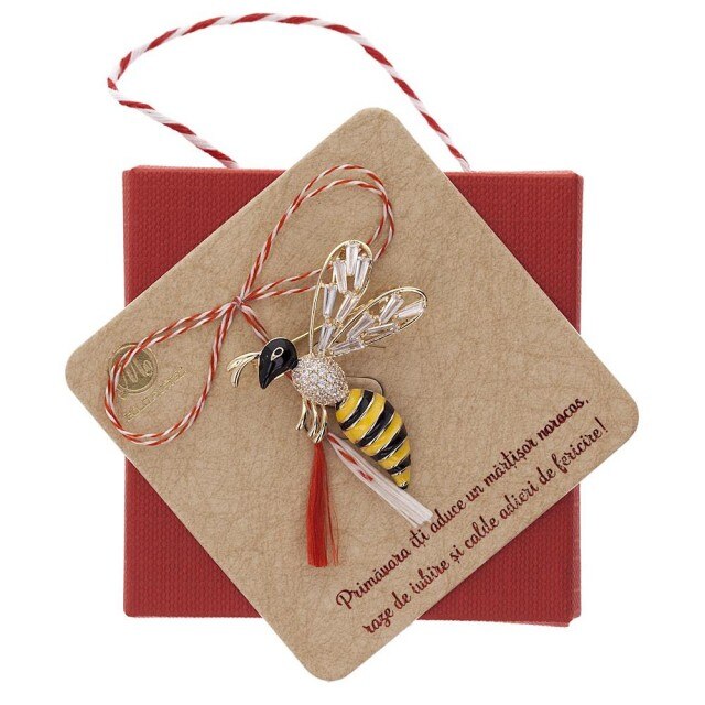 Brosa Gold Plated Albina Aurie