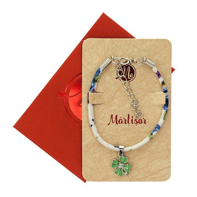 Bratara Albastra cu Trifoi Norocos