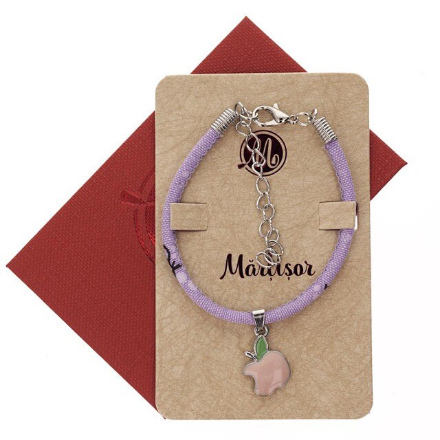 Bratara Mov cu Mar Roz