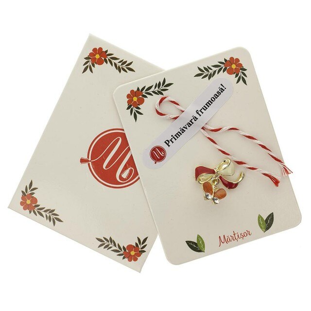 Brosa Jucausa Fluturas Portocaliu