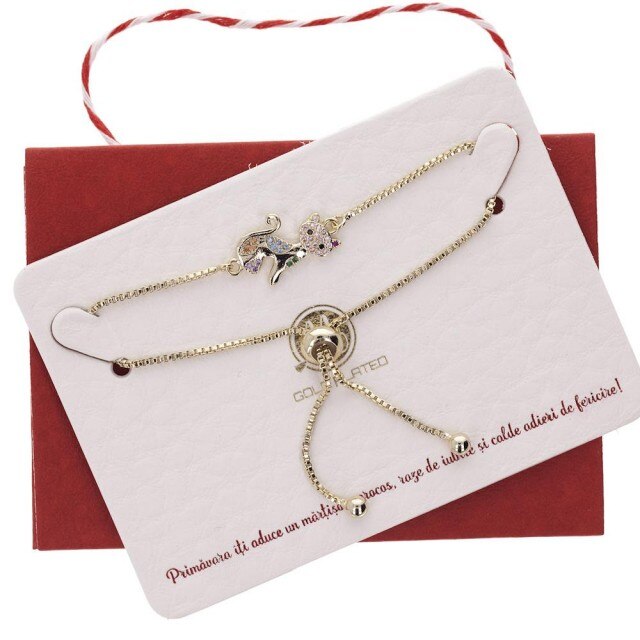 Bratara Aurie Premium Pisicuta