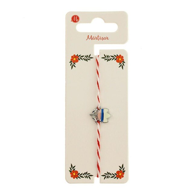 Bratara Argintie Martisor cu Lalea Indigo