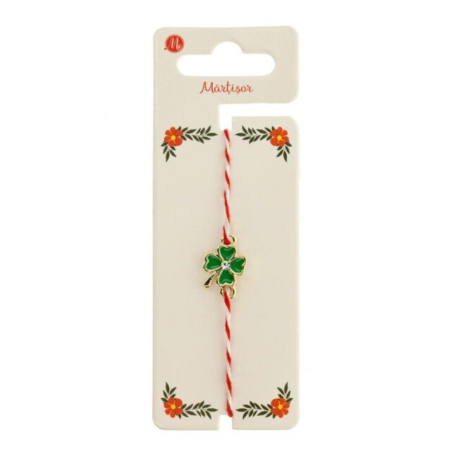 Bratara Aurie Martisor cu Trifoi