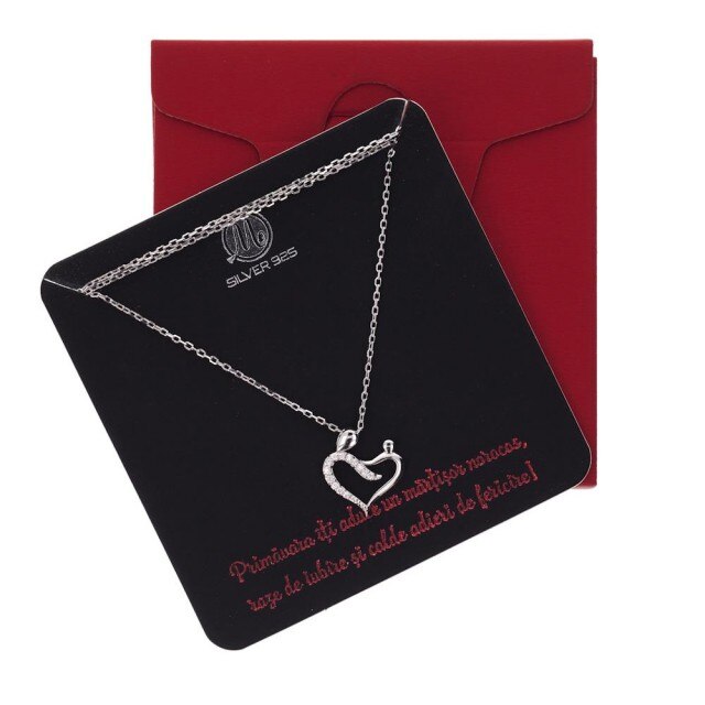 Lantisor Argint Inima