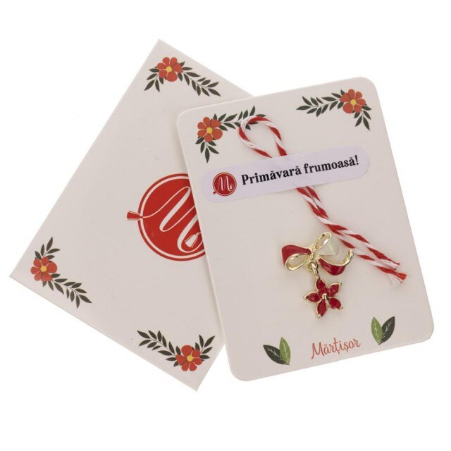 Brosa Jucausa Floare Rosie