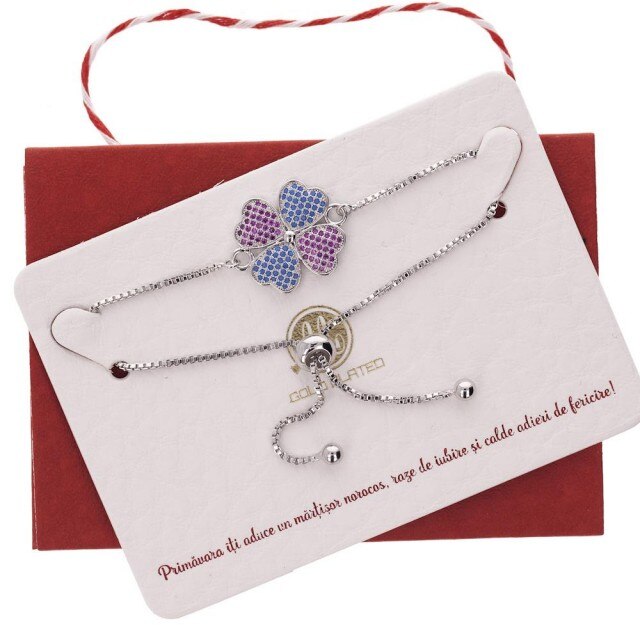 Bratara Argintie Premium Trifoi