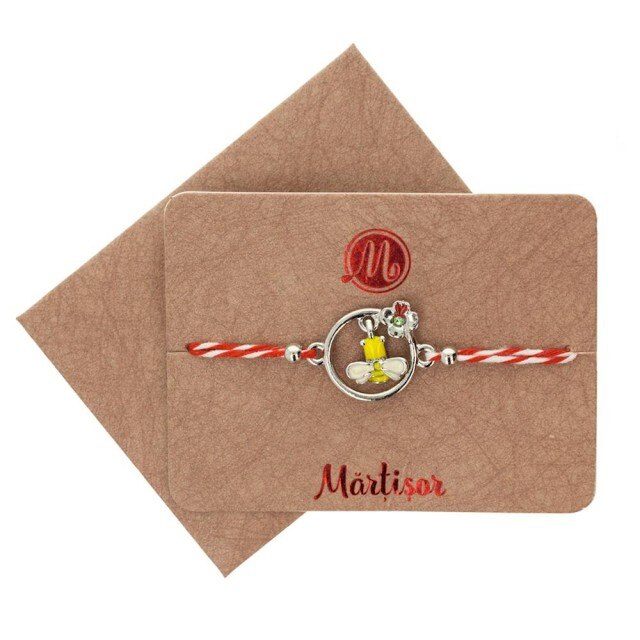 Bratara Argintie Jucausa Albinuta Alba