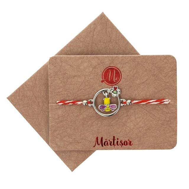 Bratara Argintie Jucausa Albinuta Mov