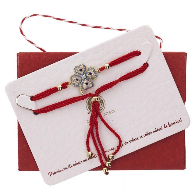 Bratara Martisor Premium Trifoi