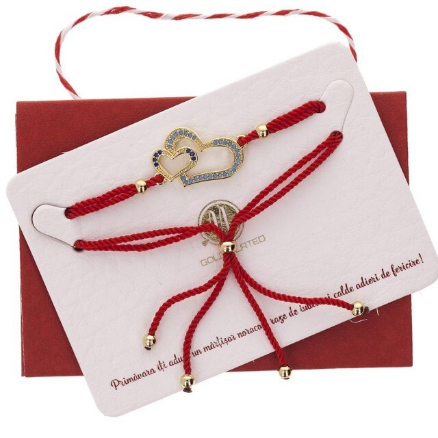 Bratara Martisor Premium Inimioare