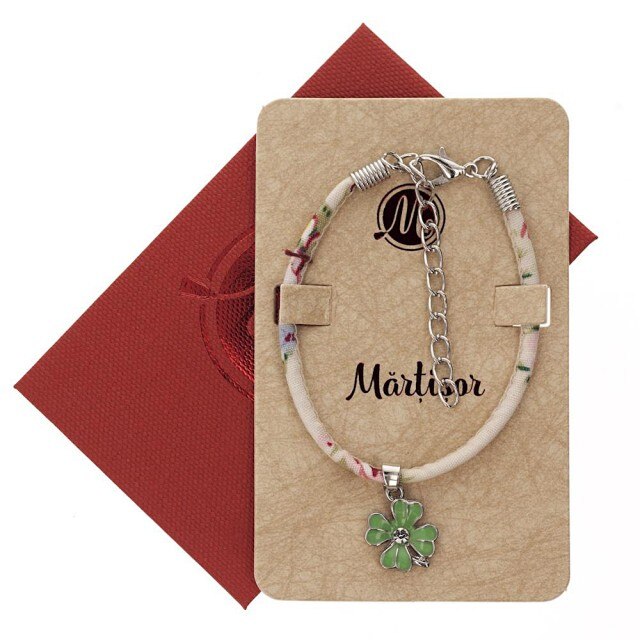 Bratara Alba cu Trifoi