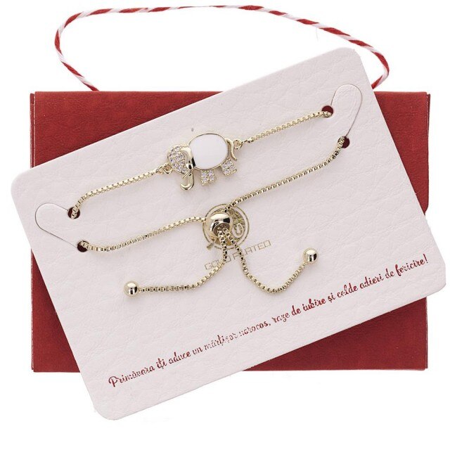 Bratara Aurie Premium Elefantel