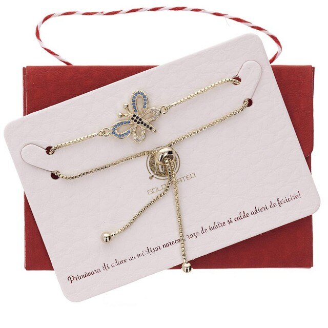 Bratara Aurie Premium Fluture